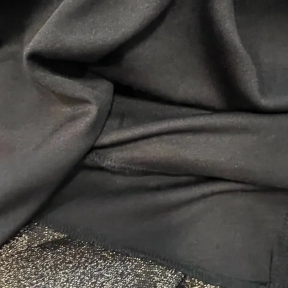 BeBop Women’s Black and Metallic Gold Zigzag Print Fit & Flare Sleeveless Dress - Picture 4 of 6